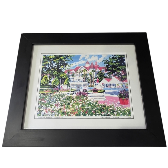 Alexandria Skordas Disney’s Grand Floridian Art Framed Print 12 X 10 2003 Signed